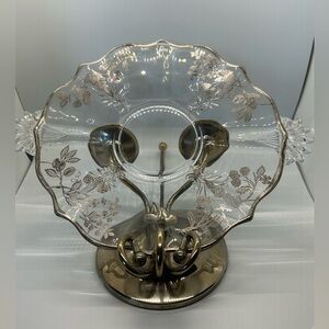 Silver City Glass Co.Pedestal Serving Plate